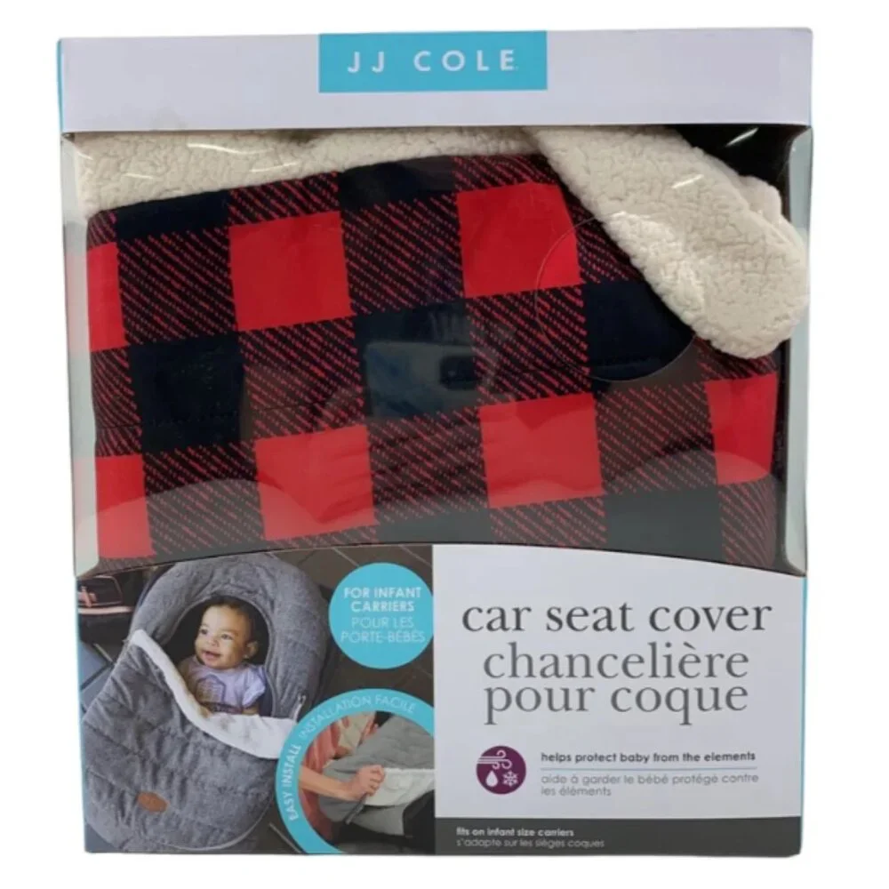 JJ Cole Car Seat Cover | Buffalo Check‎ | NWT